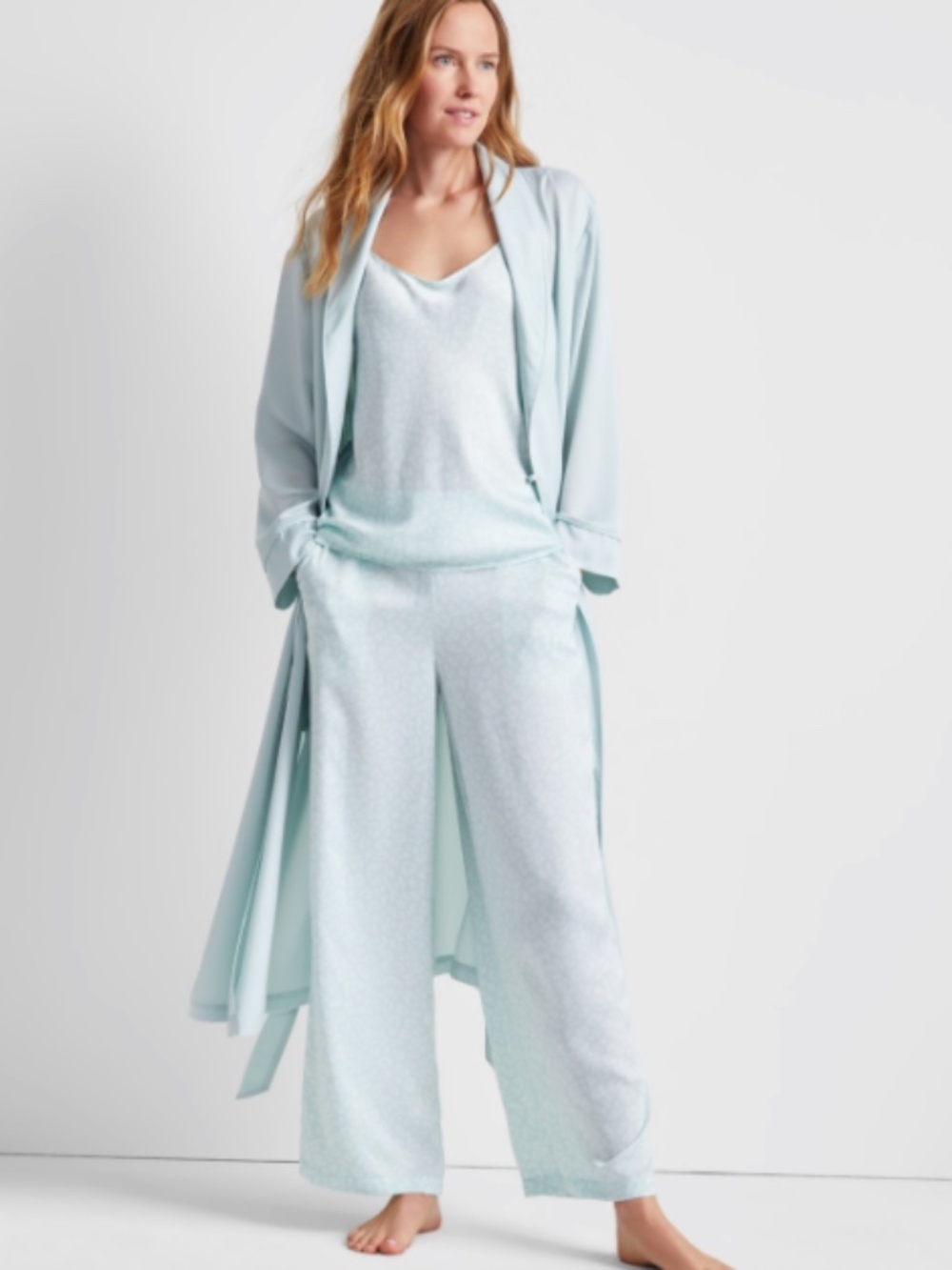 State of Day Women's Crepe De Chine Camisole Pant Pajama Set XL 12037